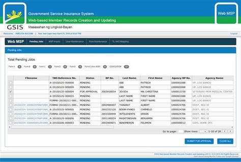 gsis web print|GSIS Web MSP .